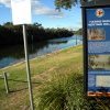 Koori signage near the Parramatta public wharf